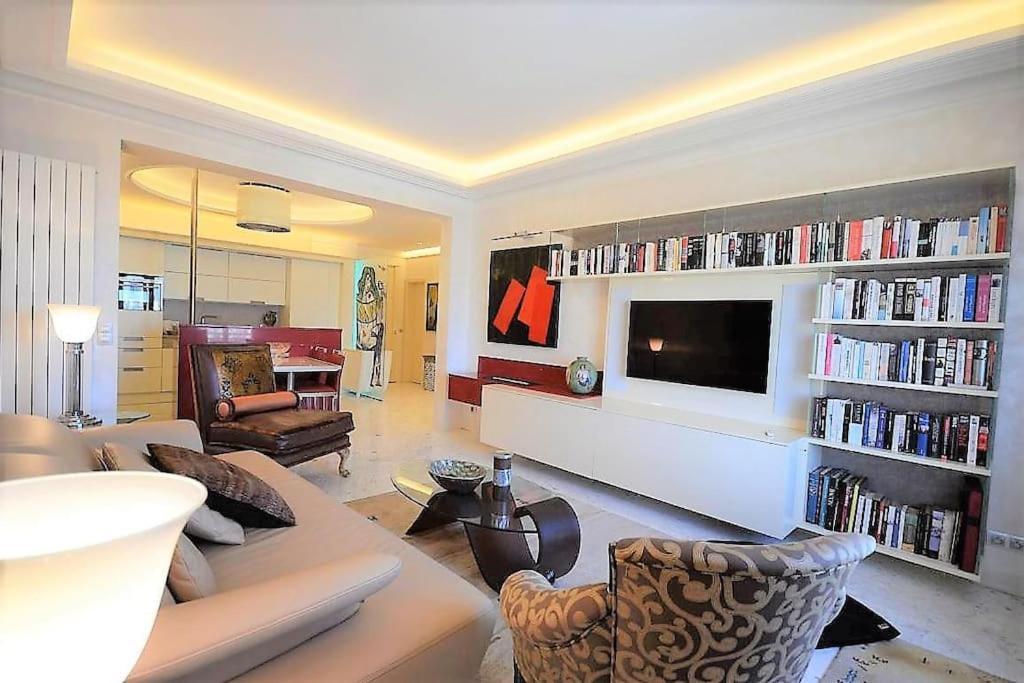 Palais Miramar Suite Art Modern - Derniere Etages Vue Mer - 75M De Confort - En Face Des Plages -Wifi - Clim Канны Экстерьер фото