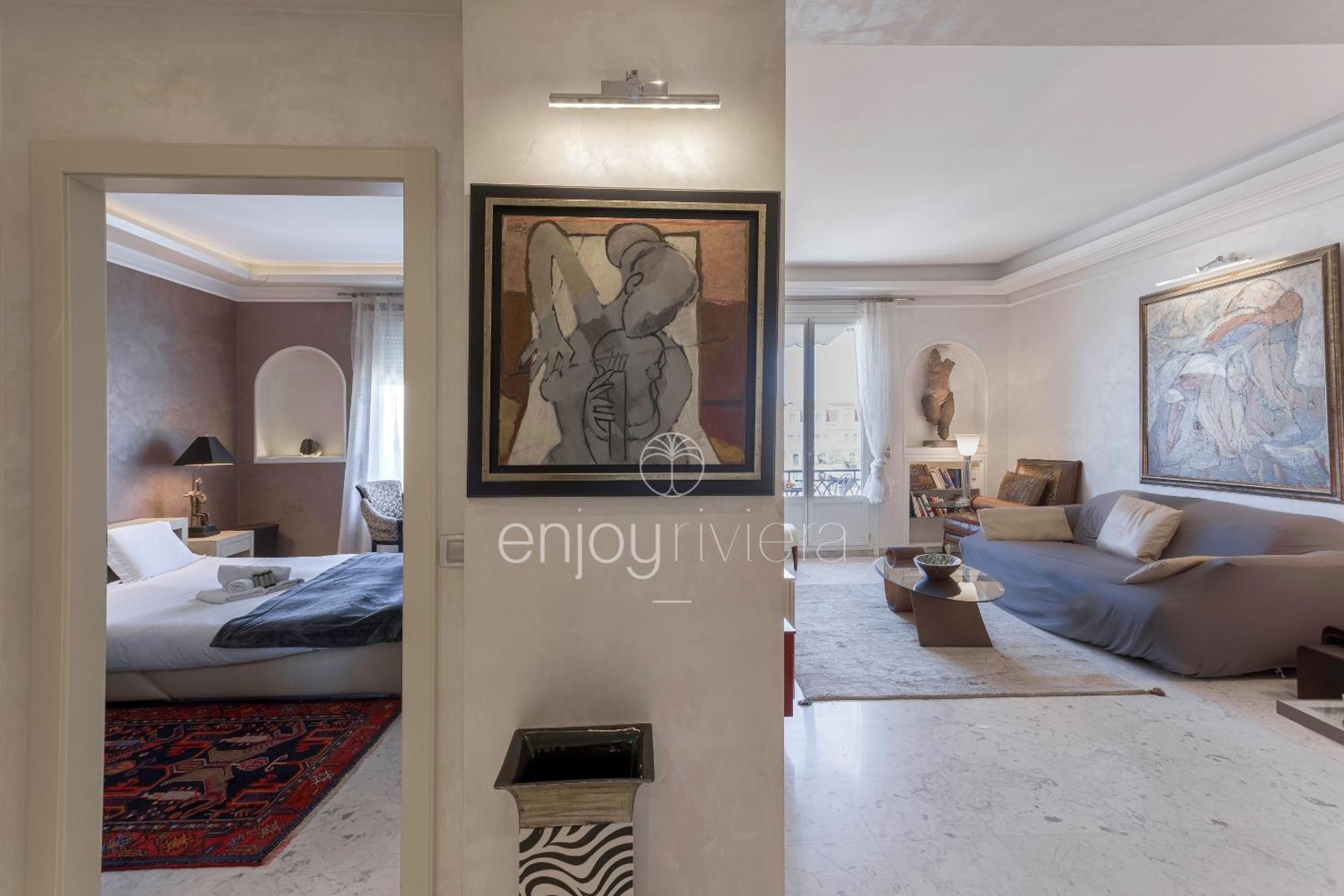 Palais Miramar Suite Art Modern - Derniere Etages Vue Mer - 75M De Confort - En Face Des Plages -Wifi - Clim Канны Экстерьер фото