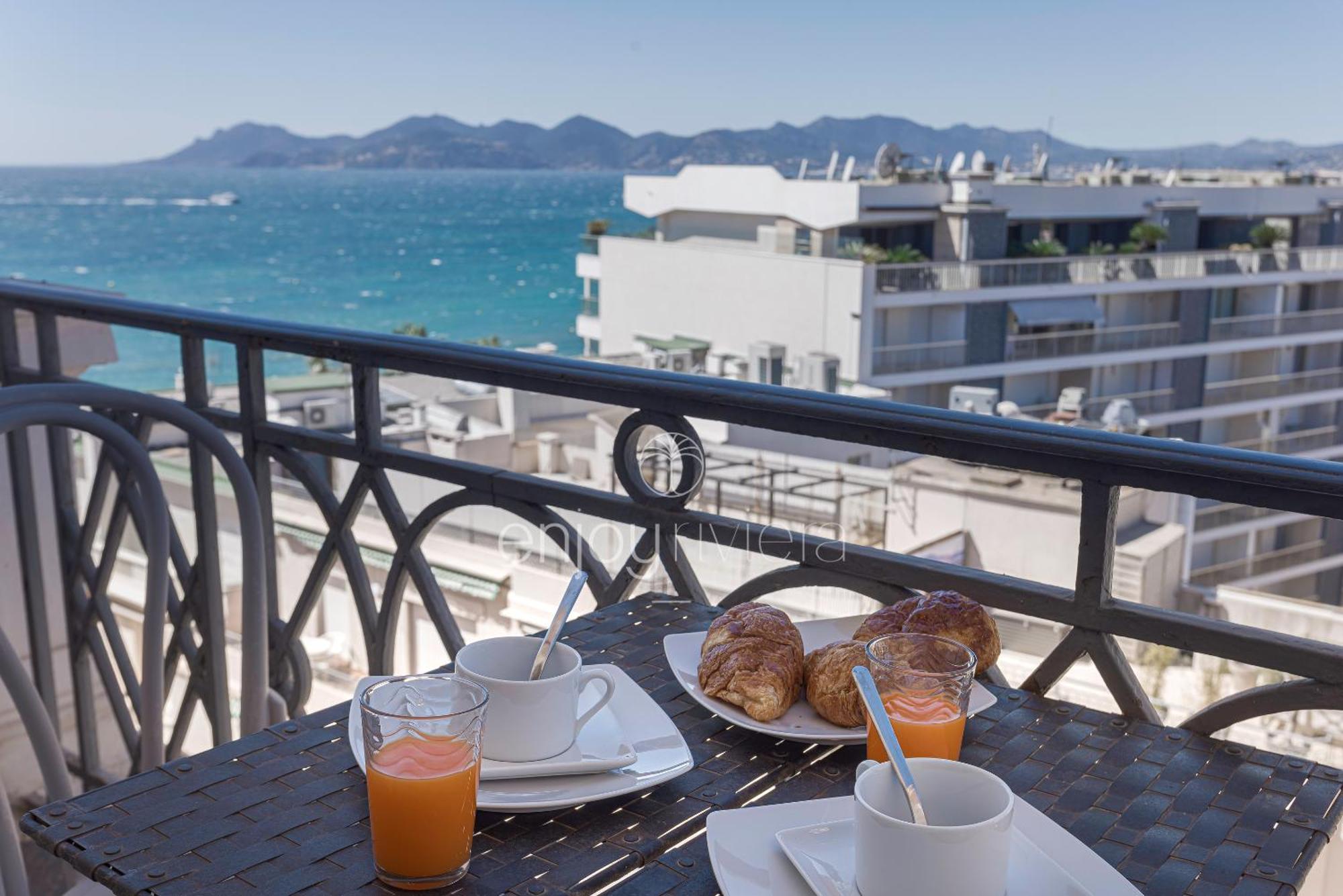 Palais Miramar Suite Art Modern - Derniere Etages Vue Mer - 75M De Confort - En Face Des Plages -Wifi - Clim Канны Экстерьер фото